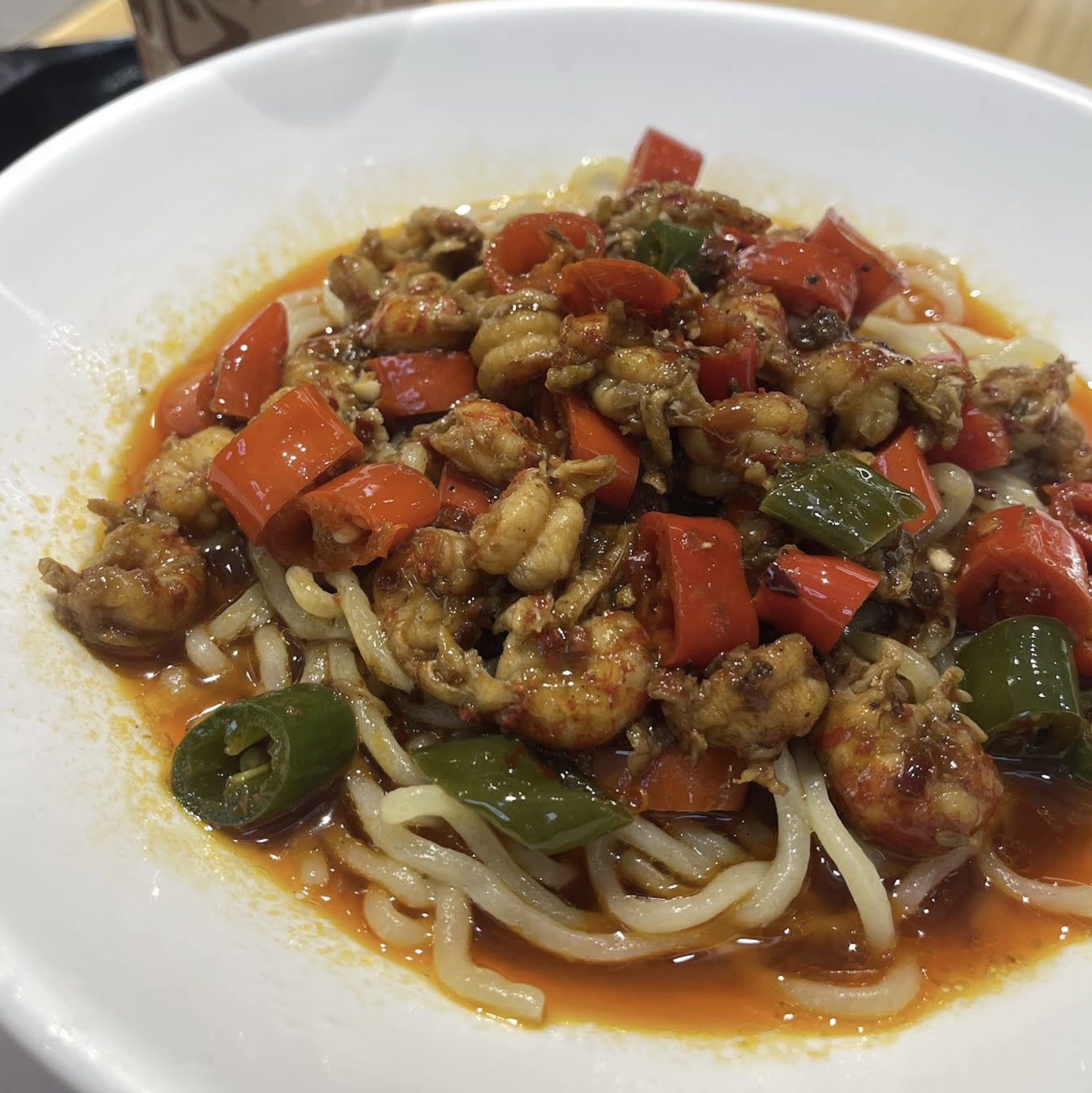 Bowl of Chinese noodles at Hi Noodle