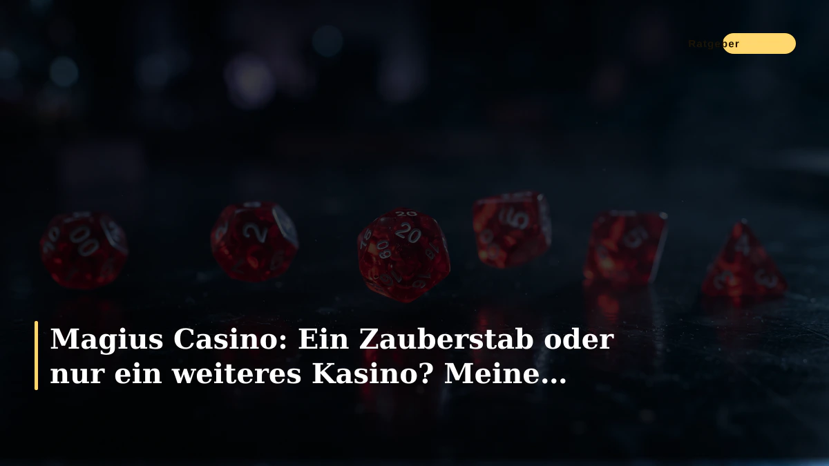 Magius Casino: Ein Zauberstab oder nur ein weiteres Kasino? Meine Eindrücke