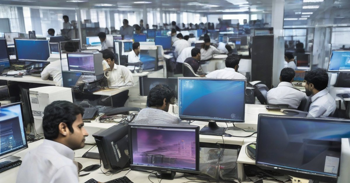 Modern office workspace with ASUS commercial computers and AI-powered devices on sleek desks