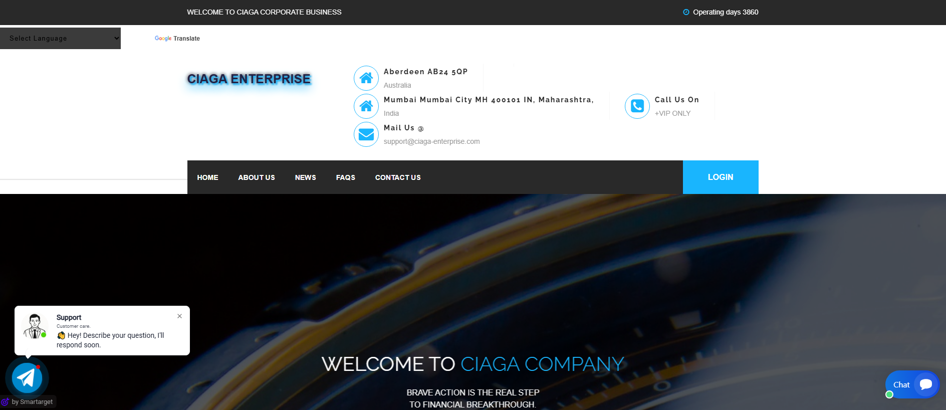 Forensic screenshot of bettermentinc.pro showing the phishing page layout