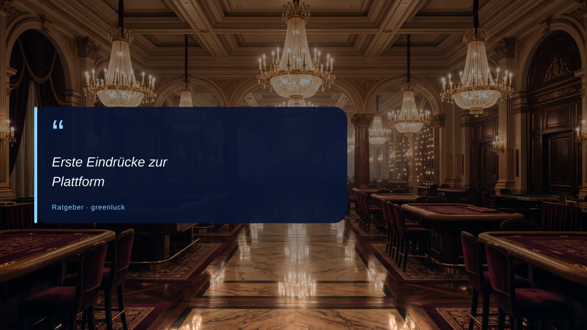 Erste Eindrücke zur Plattform