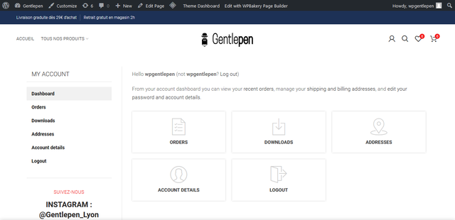 My-account-page-has-been-setup