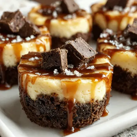 Caramel Brownie Cheesecake Bite Recipe