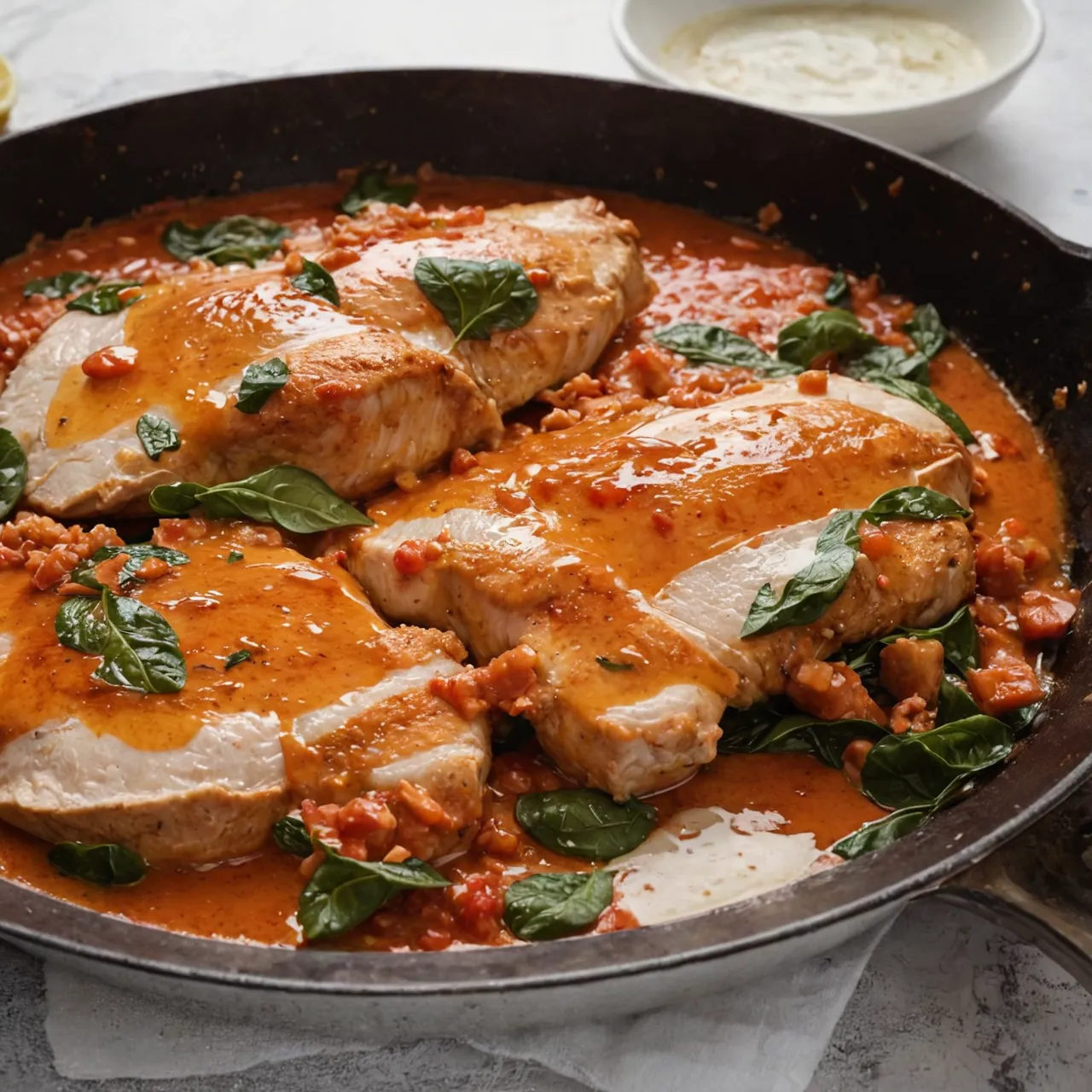 Creamy Tomato Skillet Chicken - Easy 30-Minute Dinner Recipe