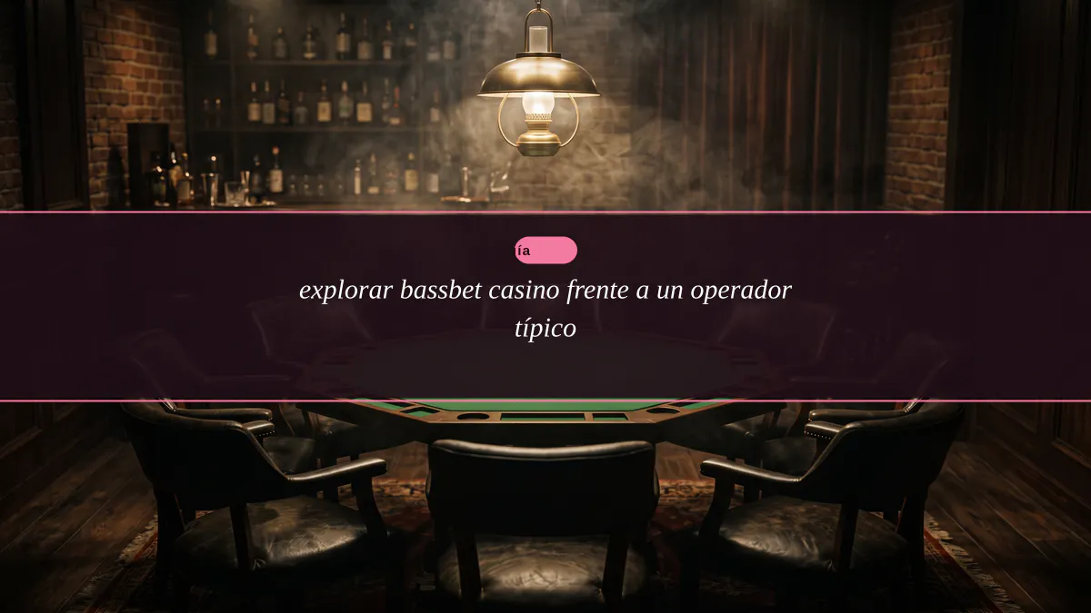 explorar bassbet casino frente a un operador típico