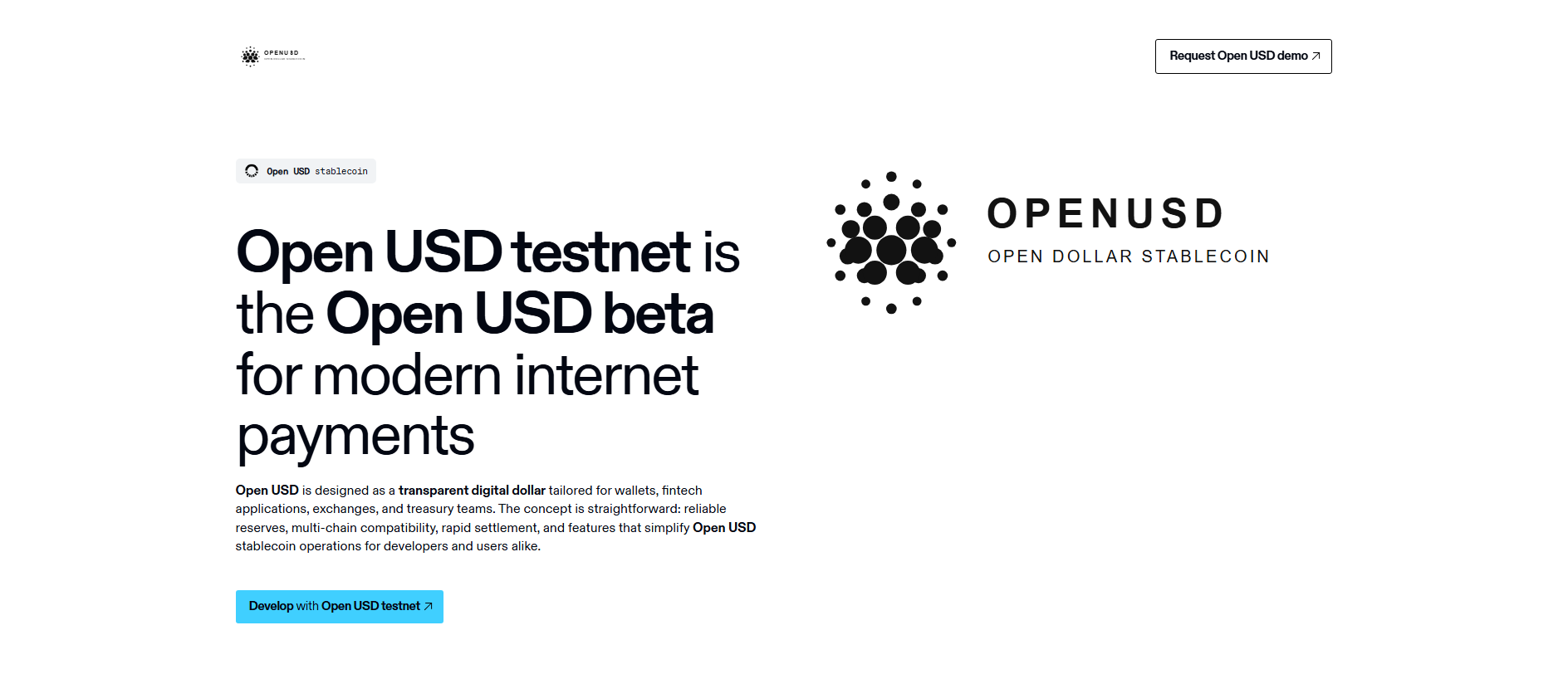 Forensic screenshot of openusd.technology showing the phishing page layout