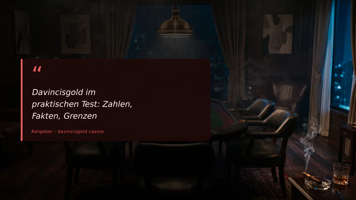 Davincisgold im praktischen Test: Zahlen, Fakten, Grenzen