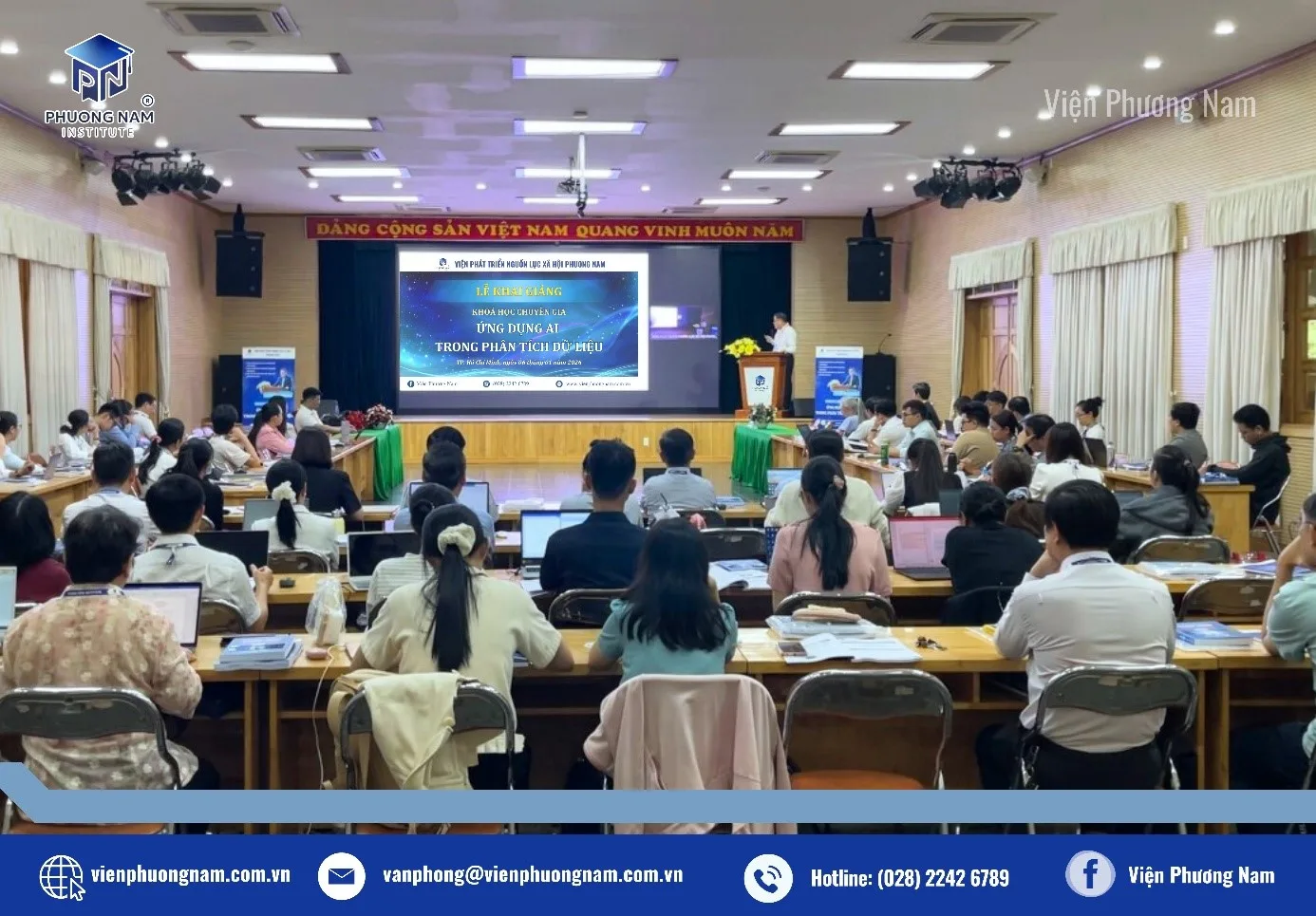 VIỆN PHƯƠNG NAM KHAI GIẢNG KHOÁ HỌC CHUYÊN GIA “ỨNG DỤNG AI TRONG PHÂN TÍCH DỮ LIỆU”