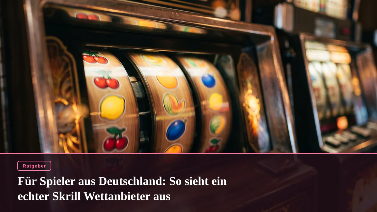 Für Spieler aus Deutschland: So sieht ein echter Skrill Wettanbieter aus