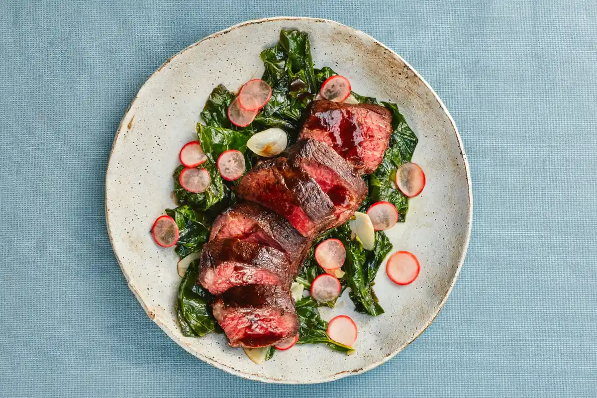 Steak with Dashi Greens: A New Culinary Trend