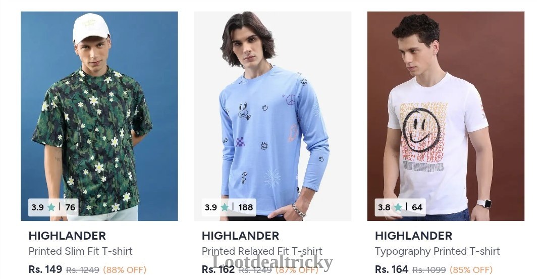Highlander Men Clothing – Ultimate Budget Deal @ 90% OFF