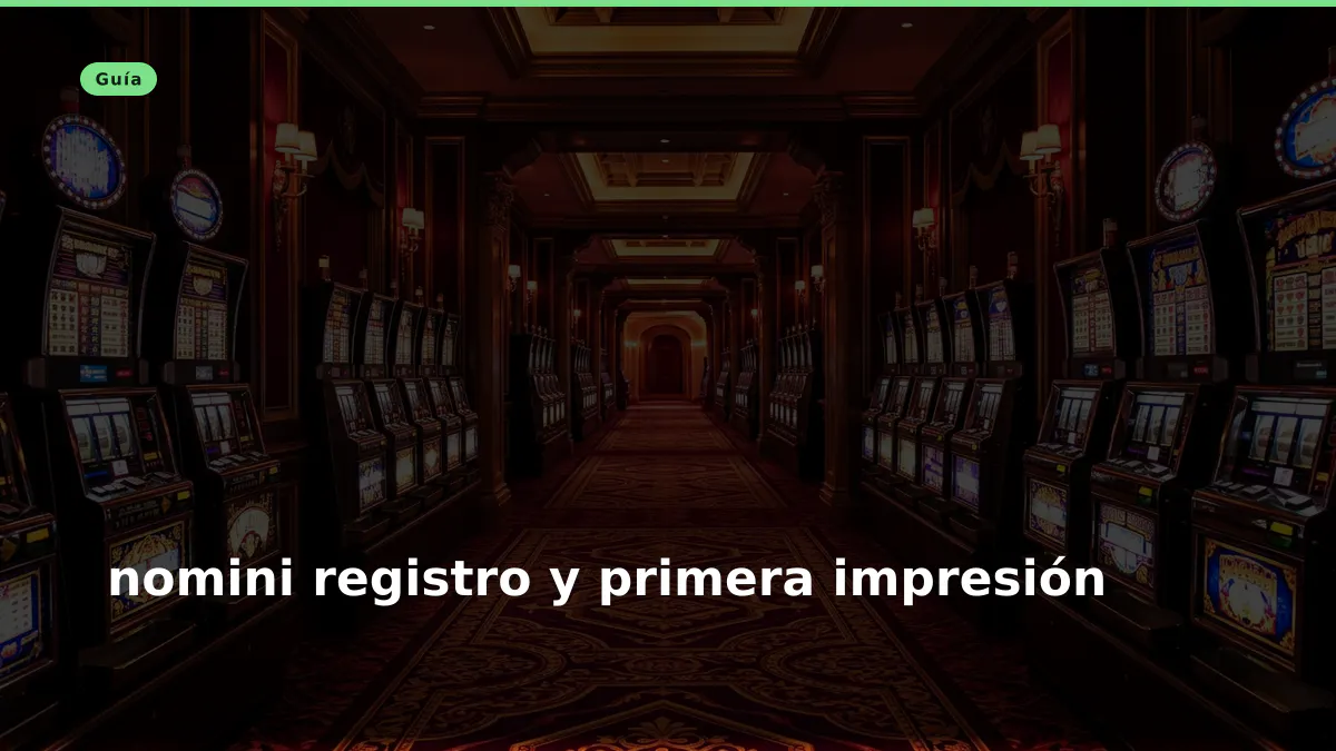 nomini registro y primera impresión