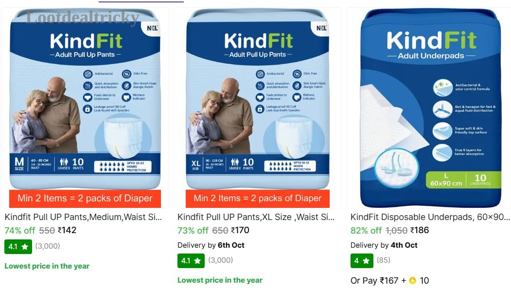   adult Diapers From – Just ₹142 | Loot Deal