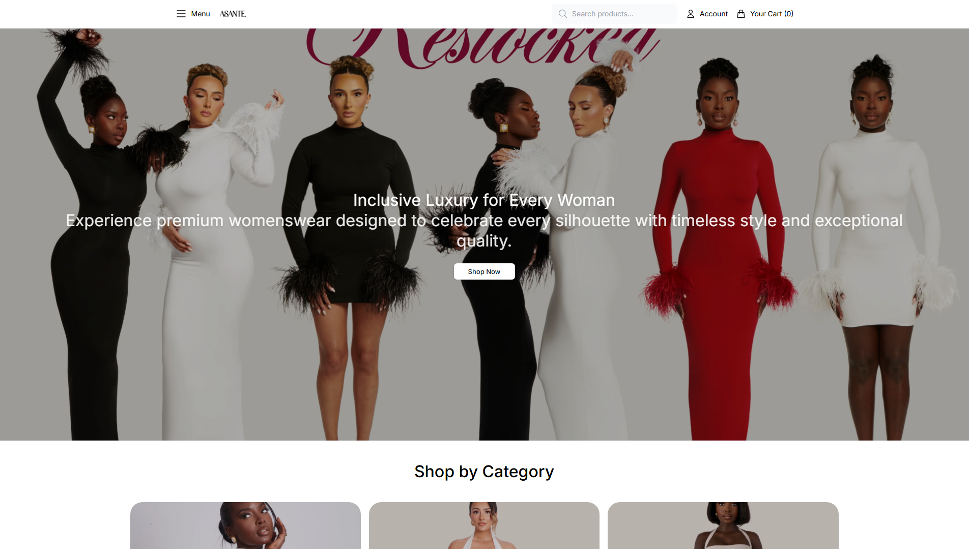 Stored capture of asantestudiosstyle.shop