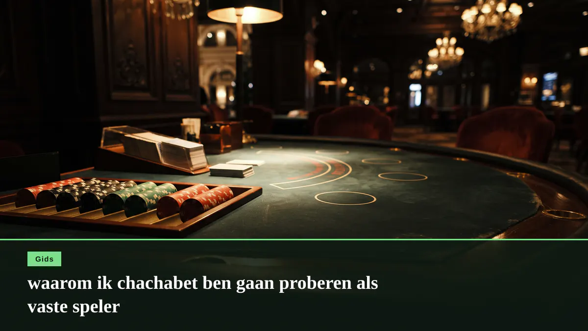 waarom ik chachabet ben gaan proberen als vaste speler