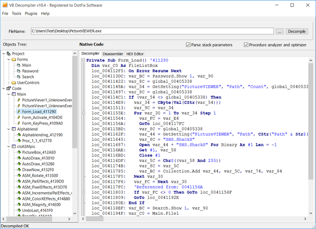 Download VB Decompiler v11.5 + Crack