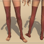 Stockings dyed