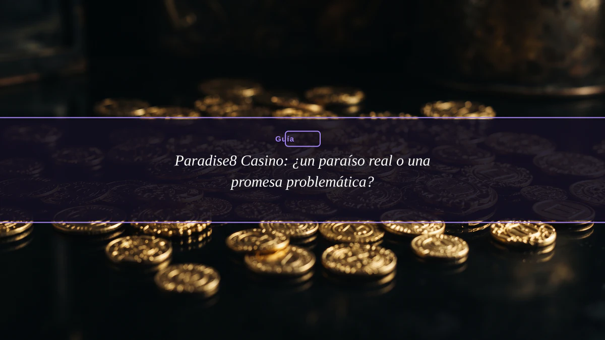 Paradise8 Casino: ¿un paraíso real o una promesa problemática?