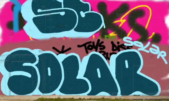 Graffiti artwork by SOLAR