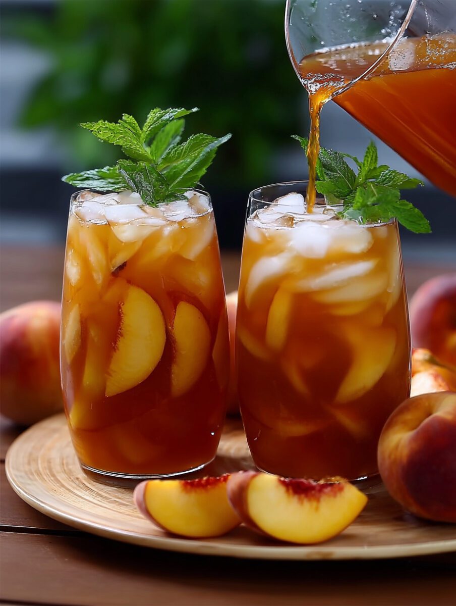 Delicious Variations of Peach Ginger Iced Tea