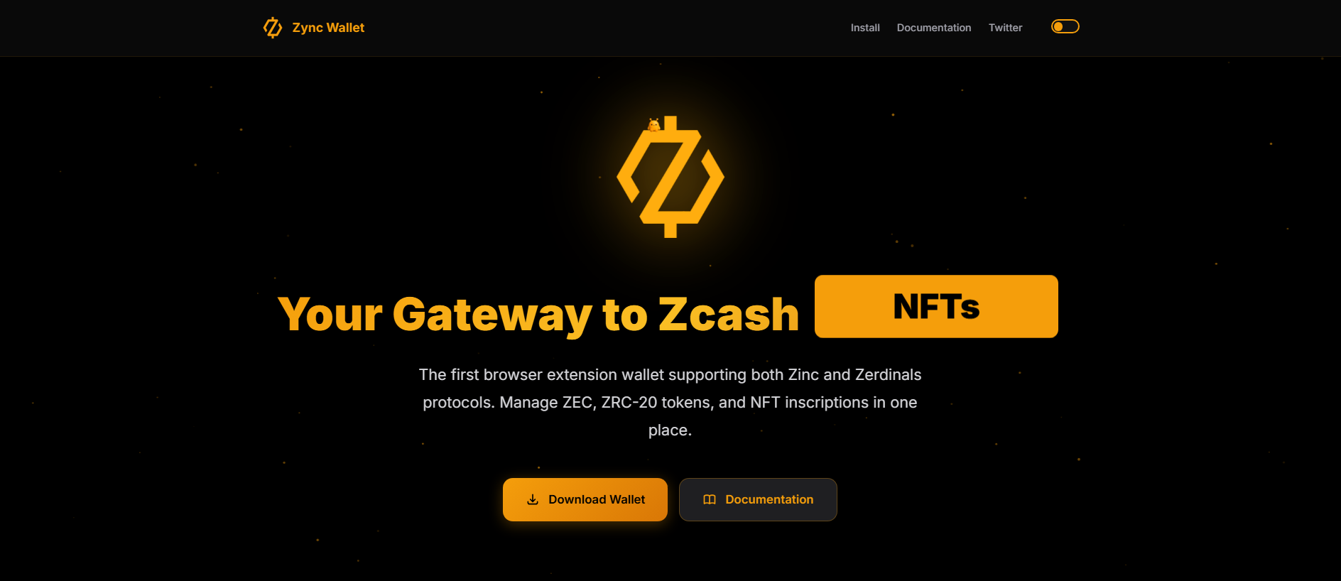 Stored capture of zyncwallet.xyz