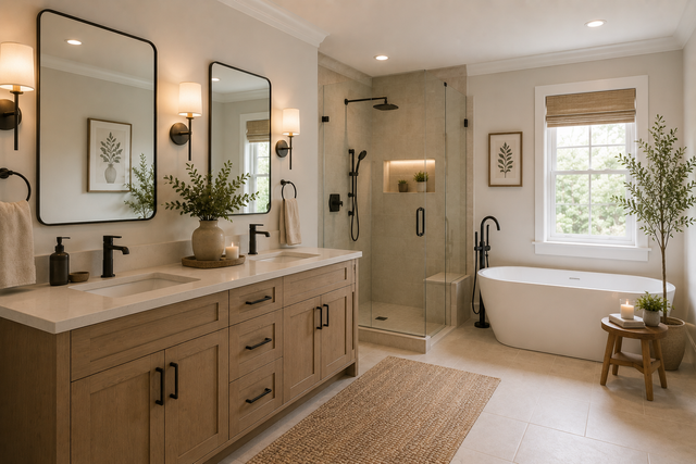 Luxury bathroom professionally painted Toronto
