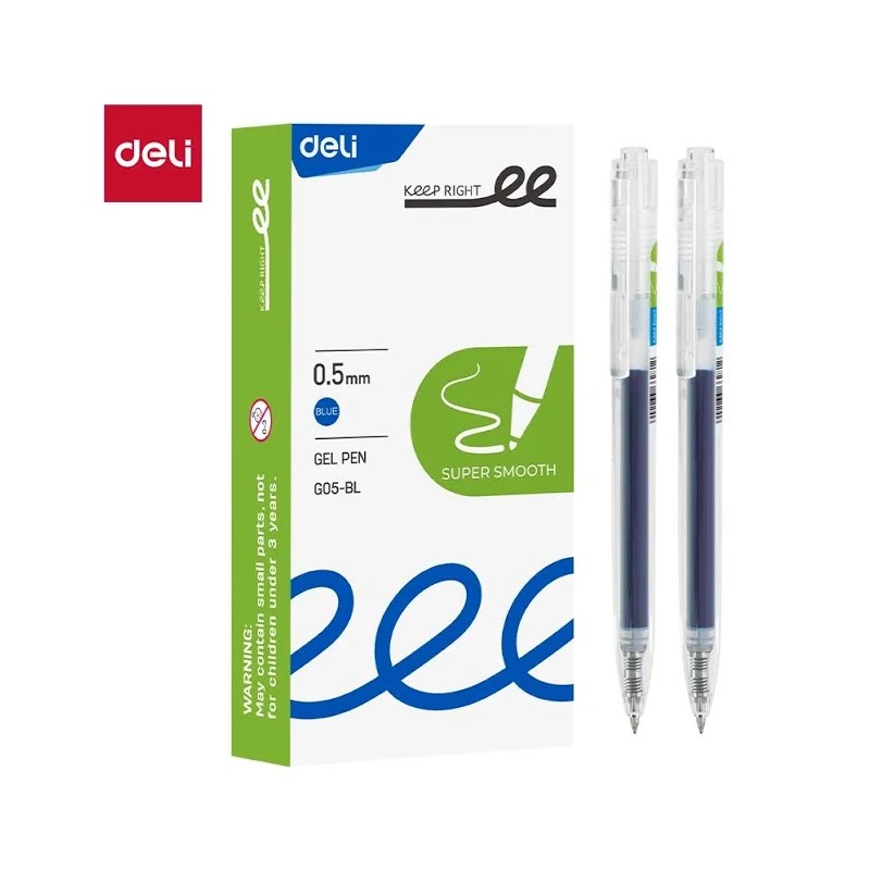 Bút Gel Deli G05 0.5mm Xanh