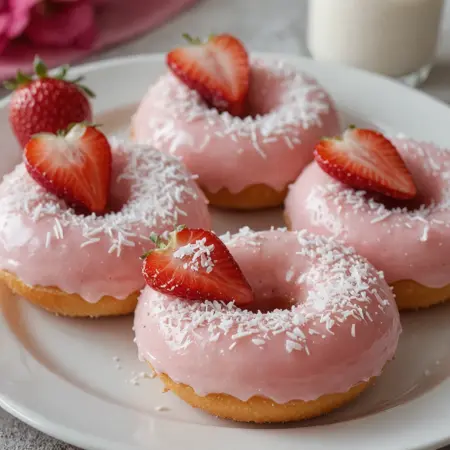 Strawberry Mochi Donut Recipe