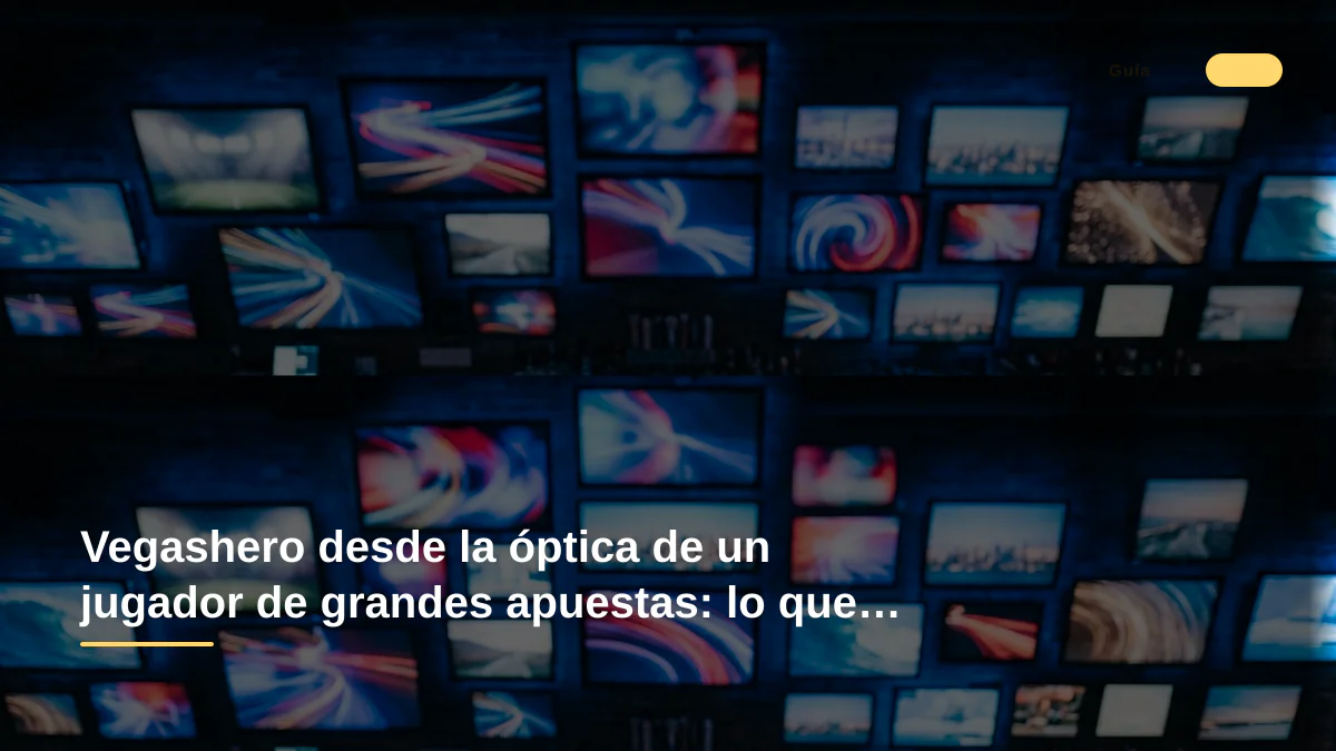 Vegashero desde la óptica de un jugador de grandes apuestas: lo que no te cuentan en la web