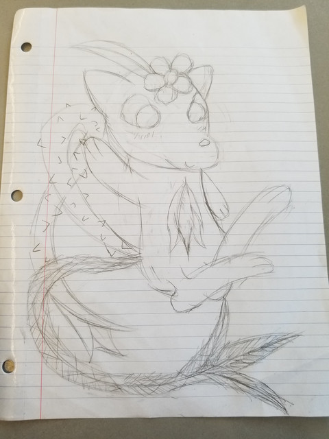 Drew someone's pokesona as a mega