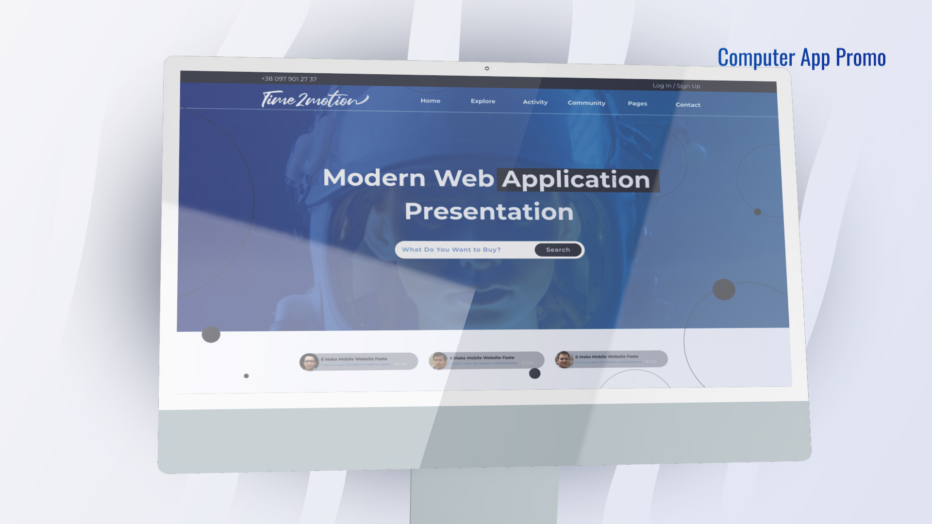 Mock-Up Desktop Presentation