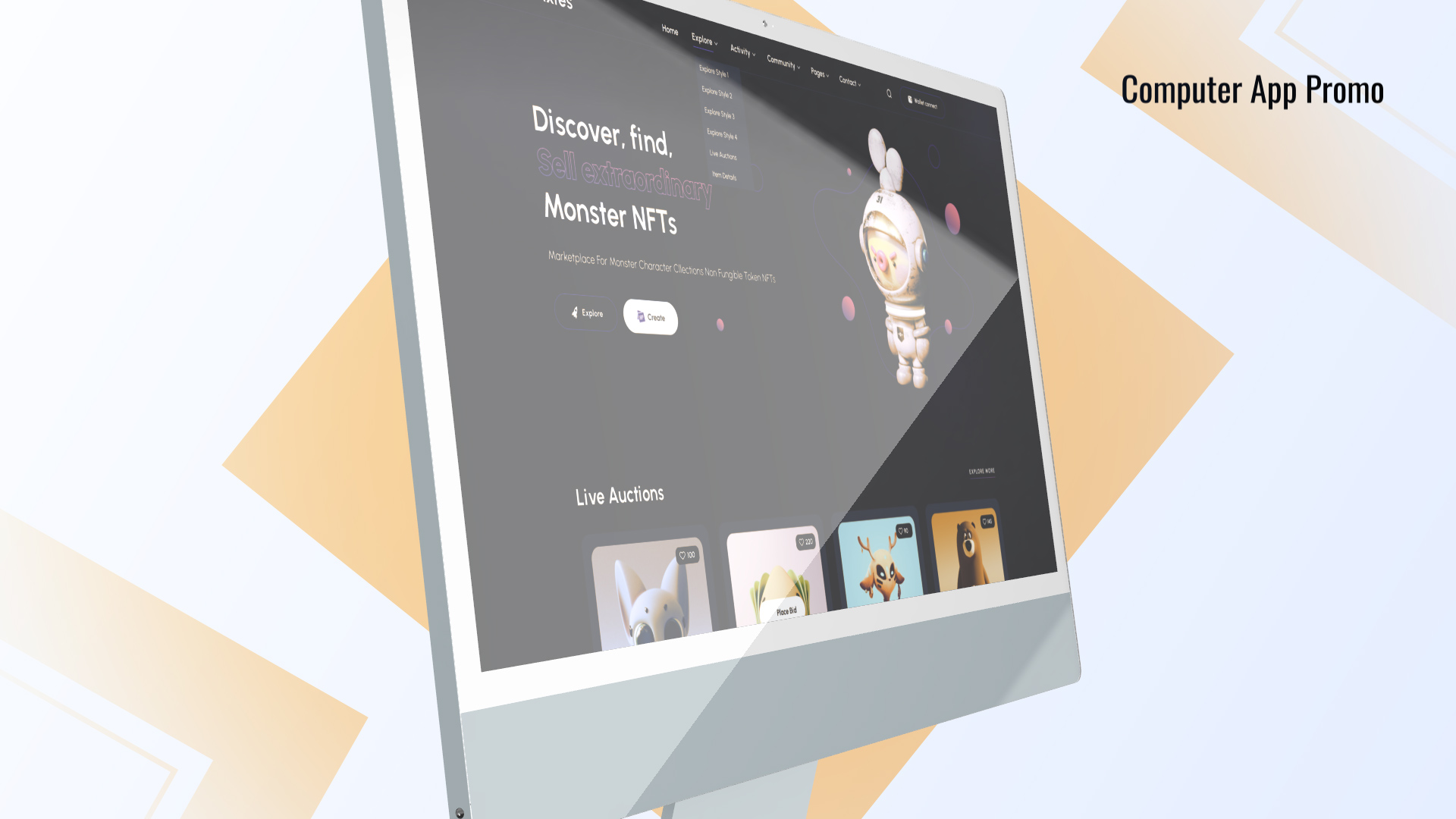 Website Desktop Mockup