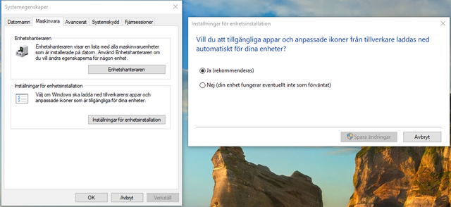 Enhetsinstallation