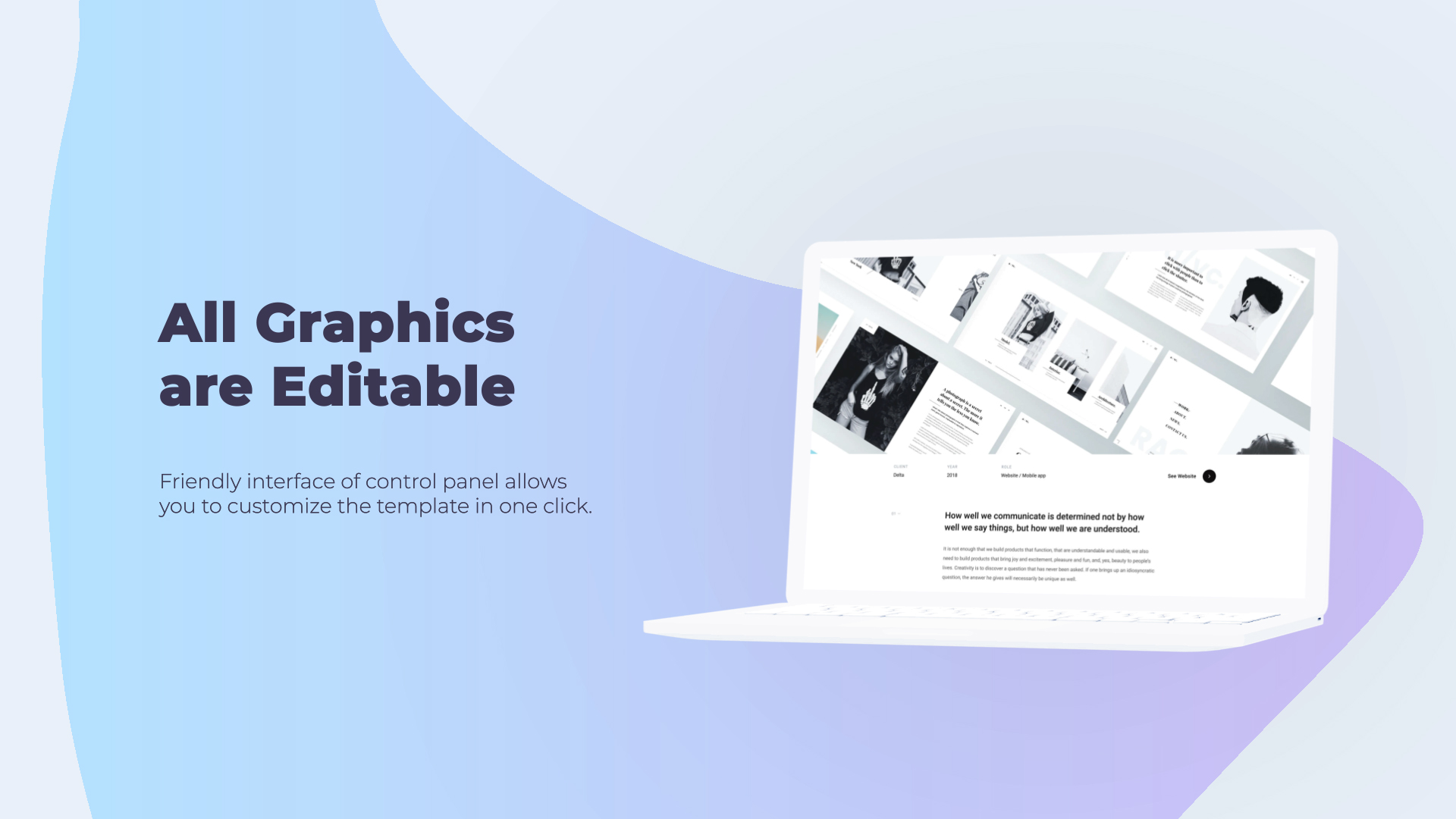Minimal Website Promo - Laptop Mockup - 3