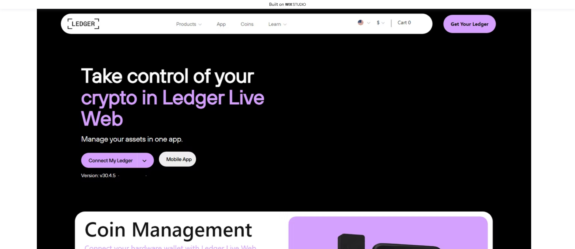 Screenshot of appstarted.wixstudio.com