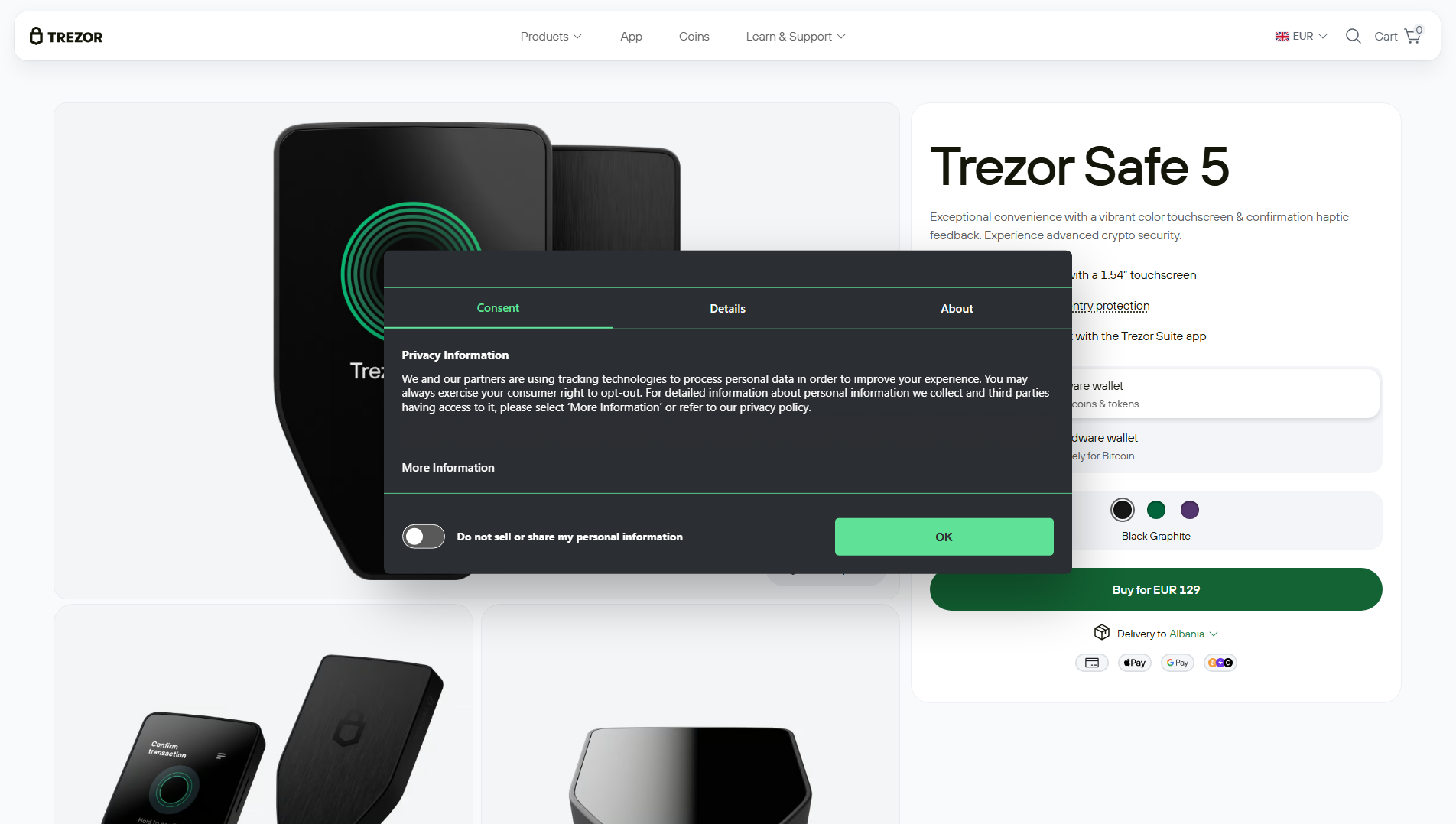 Stored capture of trezor5.nexbitadvisors.com