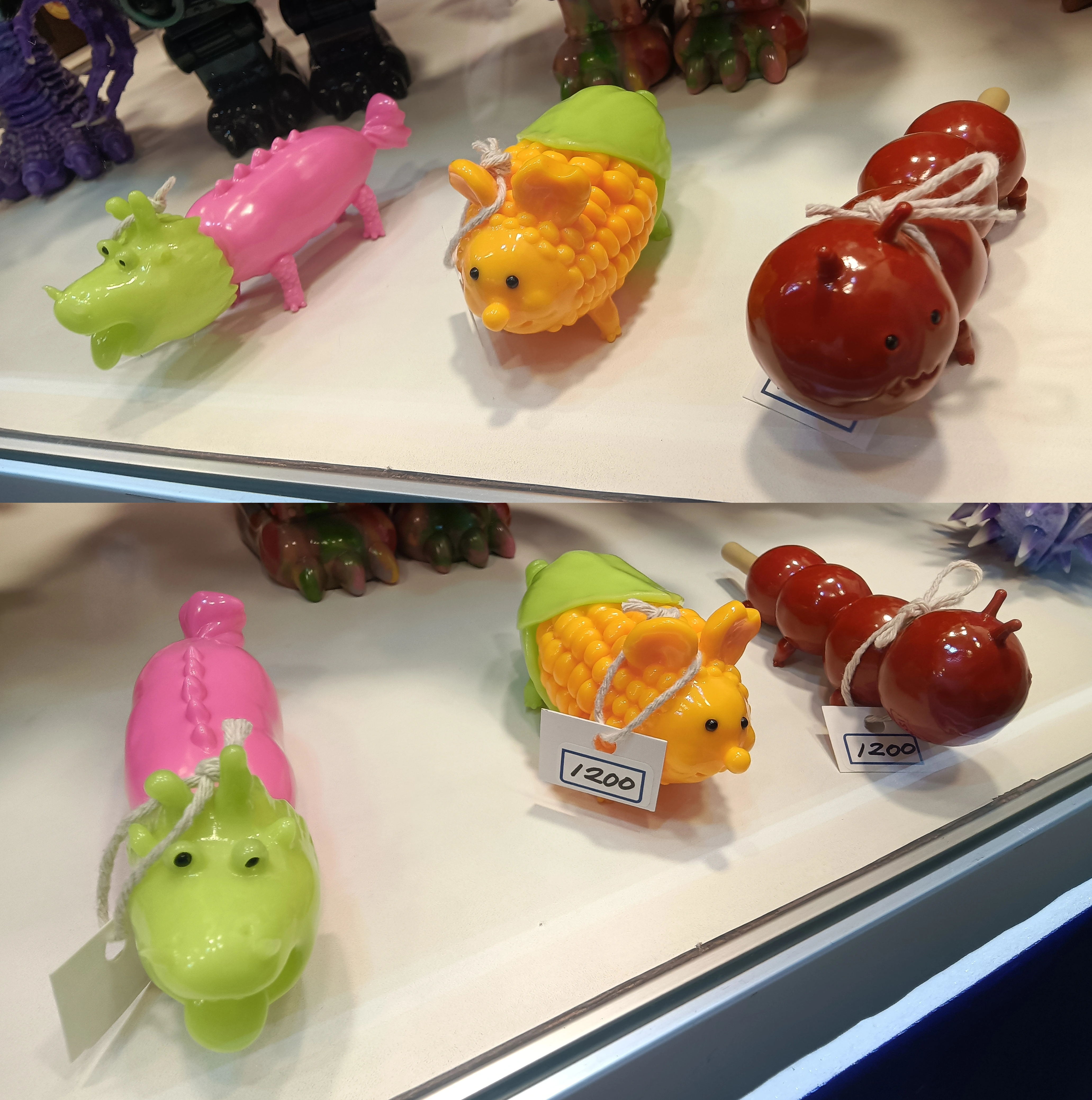Food-themed creatures by Boda.