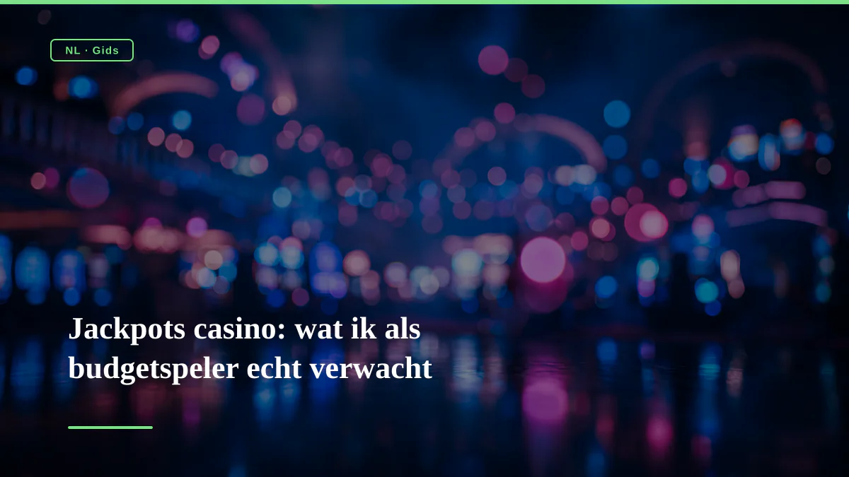 Jackpots casino: wat ik als budgetspeler echt verwacht