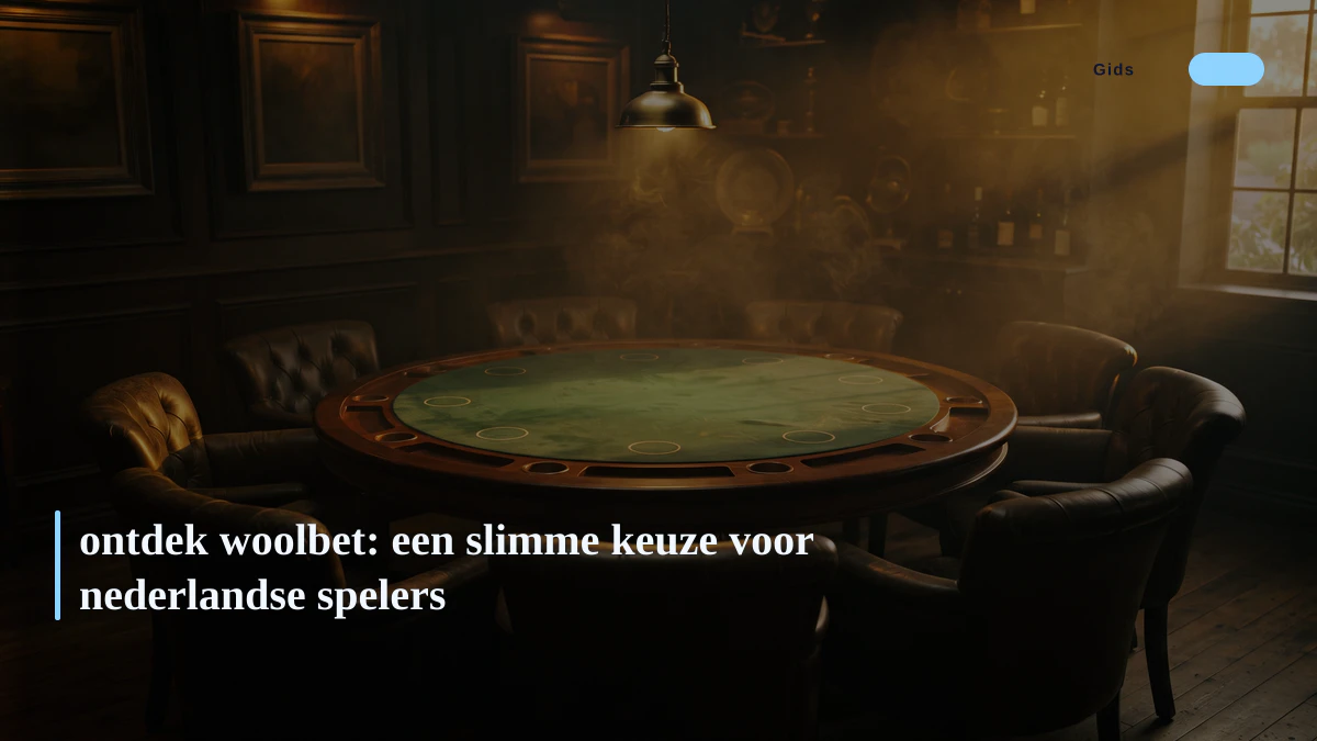 ontdek woolbet: een slimme keuze voor nederlandse spelers