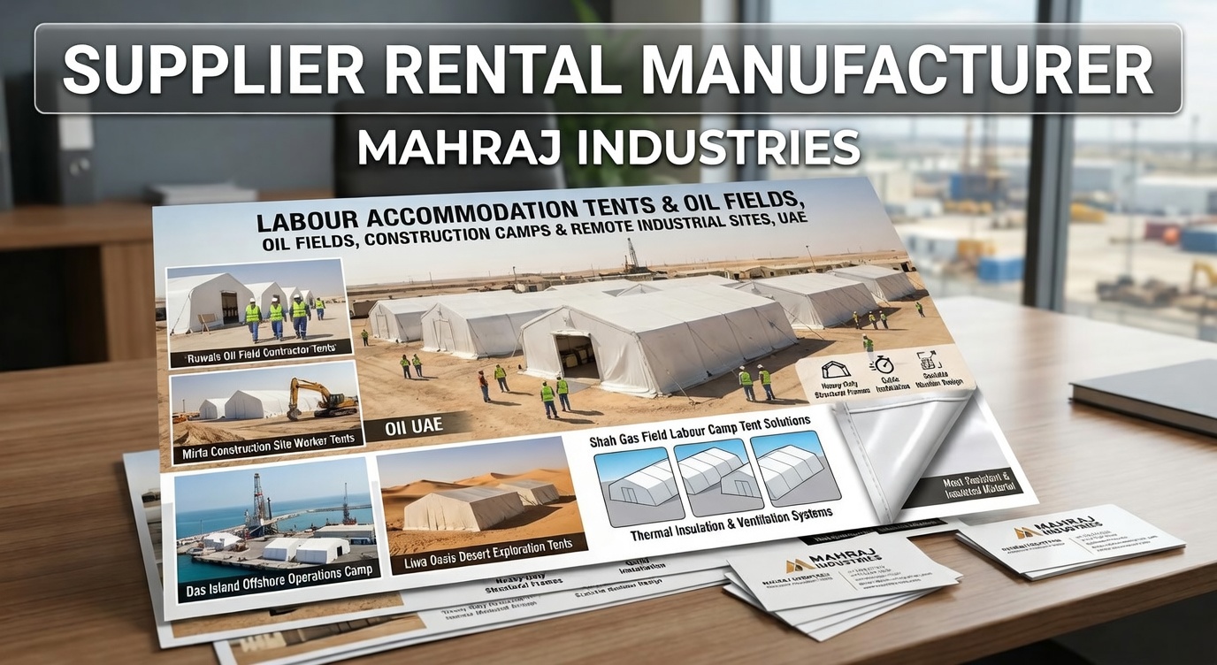 Heavy-Duty Labour Accommodation Tents for Oil Fields, Industrial & Remote Camp Projects - Event Equipment Rental UAE