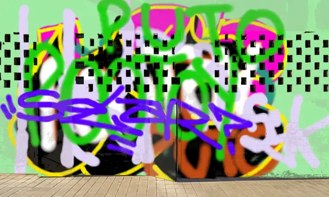 Graffiti artwork by SOLAR