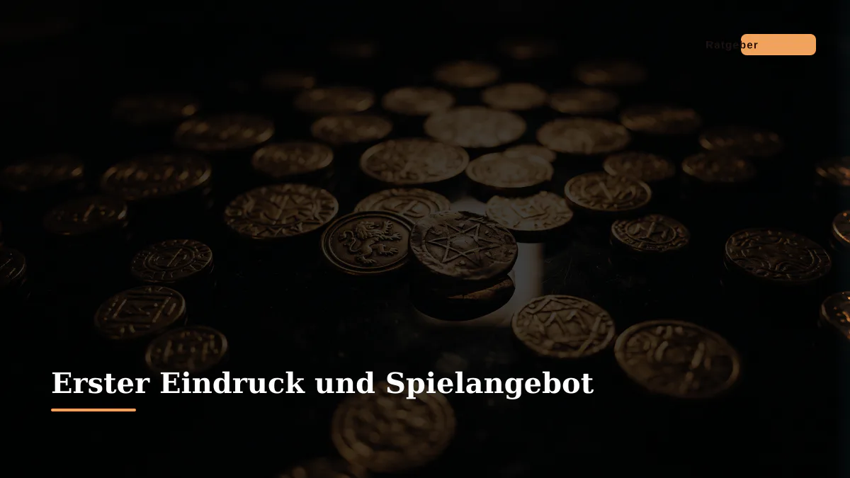 Erster Eindruck und Spielangebot