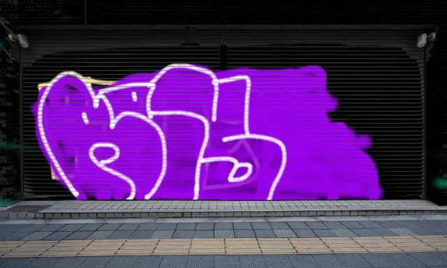 Graffiti artwork by qsk