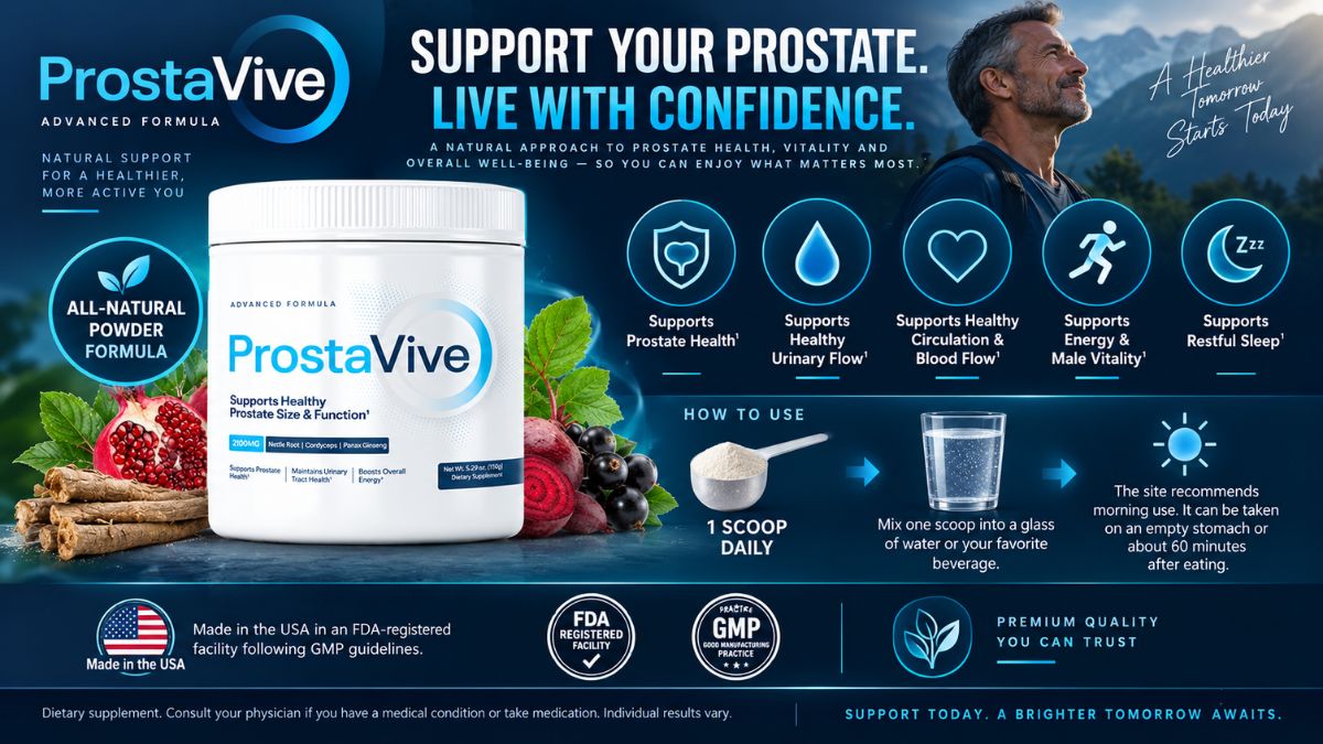 ProstaVive Review powdered prostate wellness supplement
