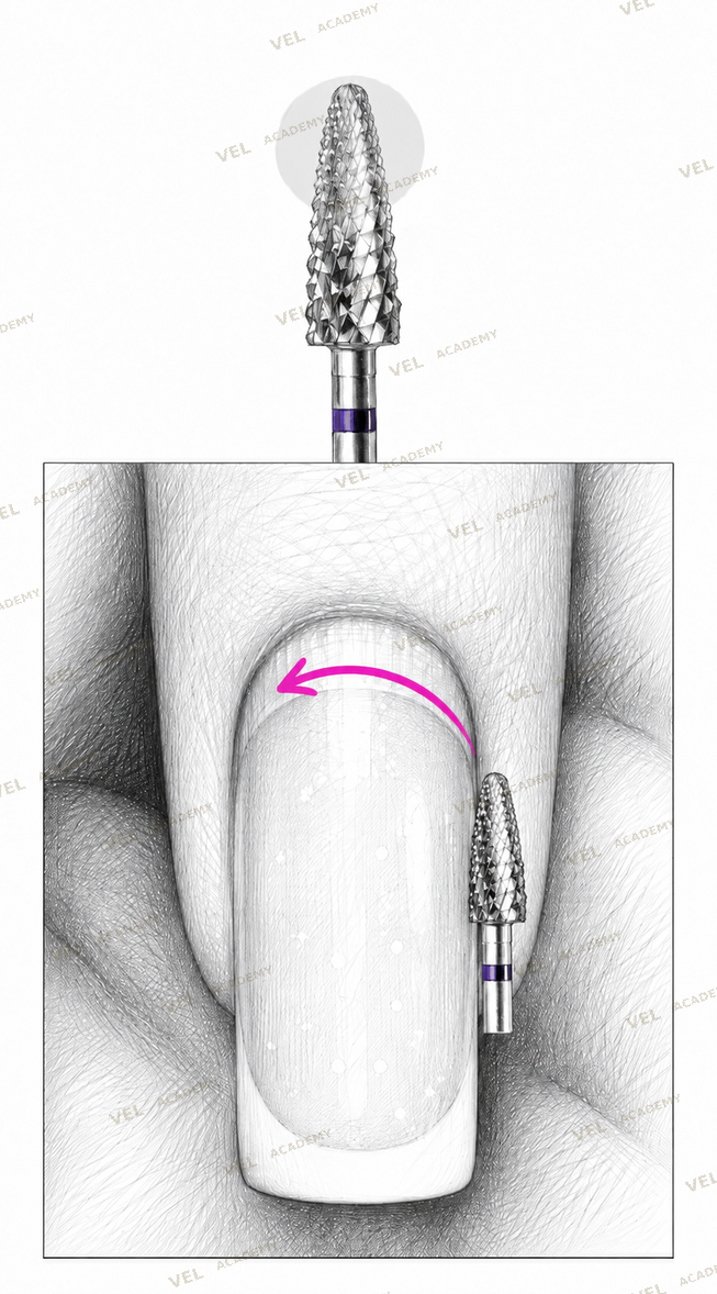 Nail surface detail showing correct post-removal condition