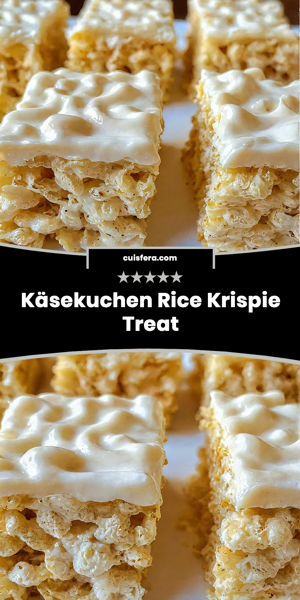 Käsekuchen Rice Krispie Treat