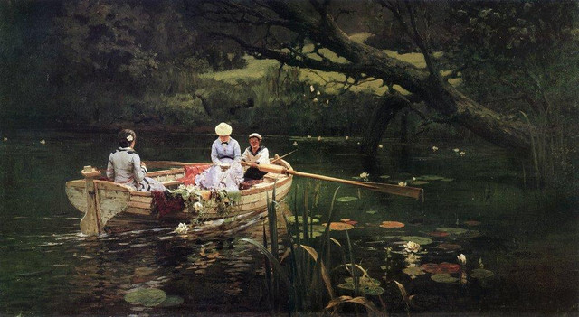 На лодке Абрамцево 1880