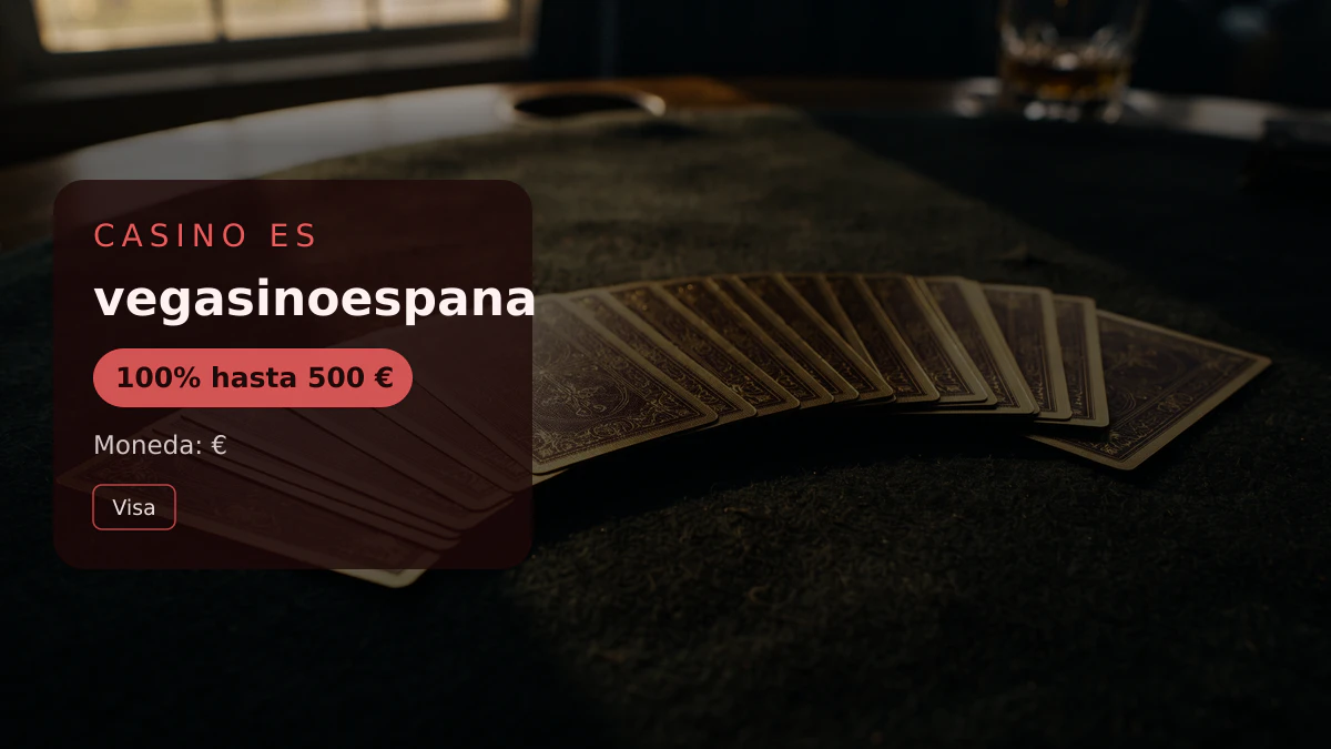 vegasinoespana casino — bono de bienvenida 100% hasta 500 € + 50 FS, pagos: Visa, Mastercard, Skrill, Neteller, MiFinity
