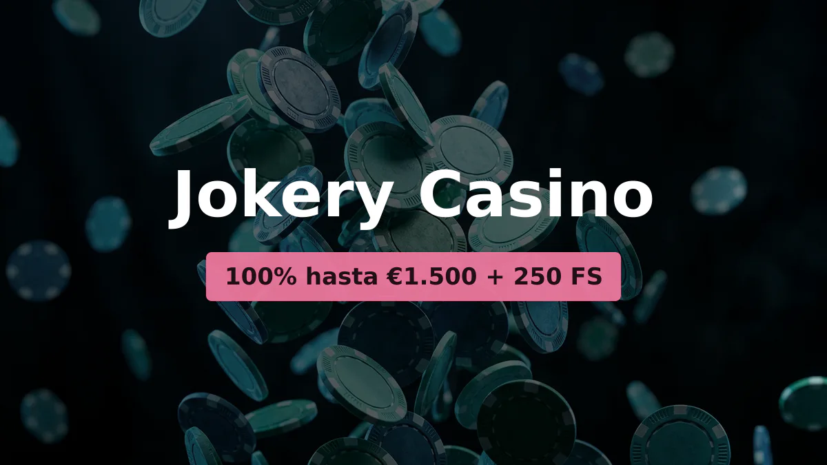 Jokery Casino &mdash; bono de bienvenida 100% hasta &euro;1.500 + 250 FS, pagos: Visa, Mastercard, Skrill, Neteller, Paysafecard