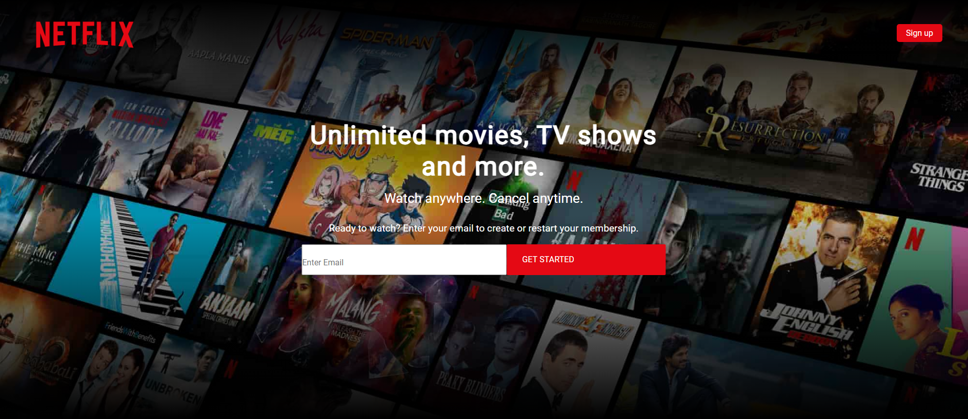 Stored capture of netflix-clone-taupe-two.vercel.app